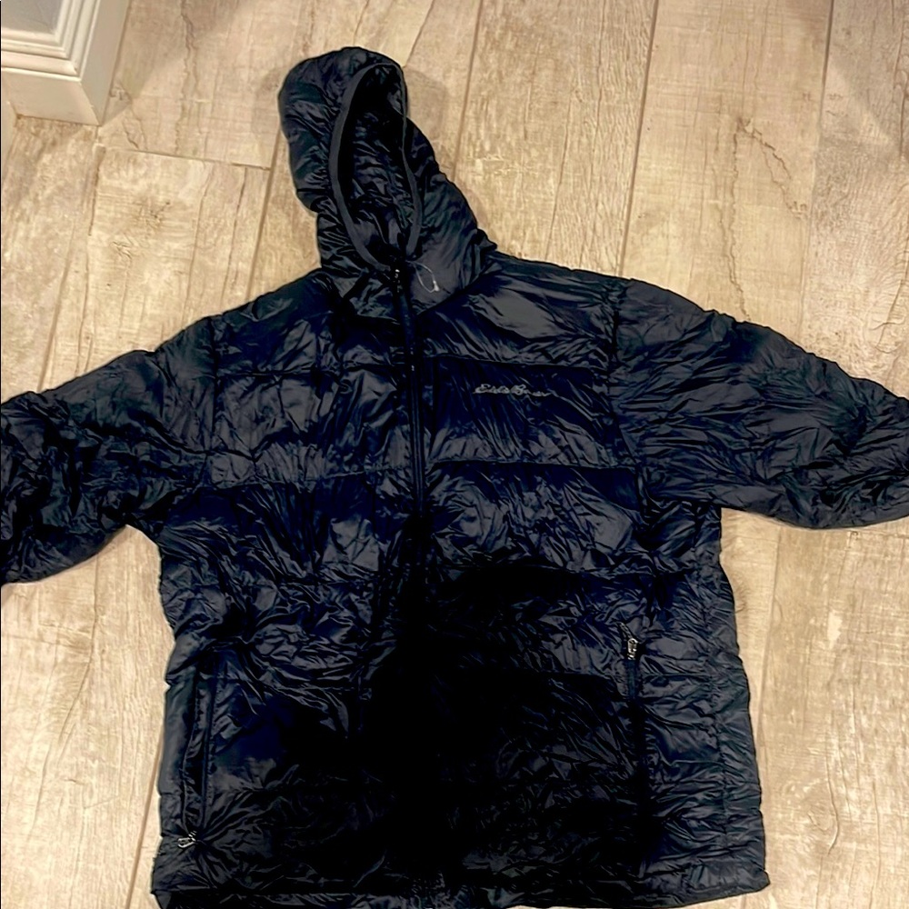Black Hooded Puffer Jacket